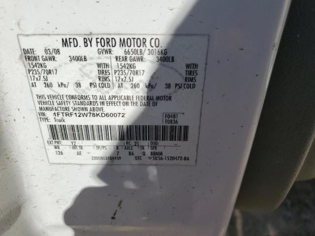 Photo 11 VIN: 1FTRF12W78KD60072 - FORD F150 