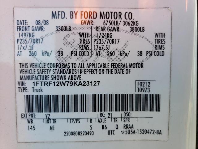 Photo 11 VIN: 1FTRF12W79KA23127 - FORD F150 