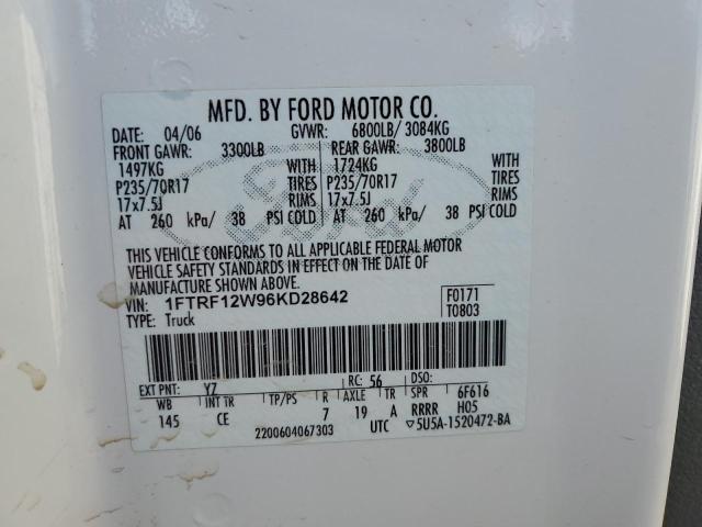 Photo 11 VIN: 1FTRF12W96KD28642 - FORD F150 