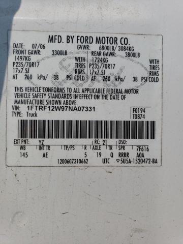 Photo 11 VIN: 1FTRF12W97NA07331 - FORD F150 