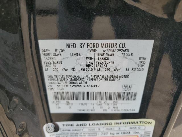 Photo 11 VIN: 1FTRF12W99KB34312 - FORD F150 