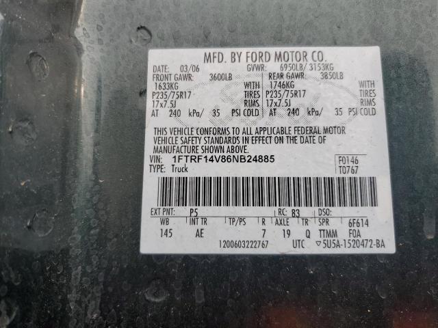 Photo 11 VIN: 1FTRF14V86NB24885 - FORD F150 