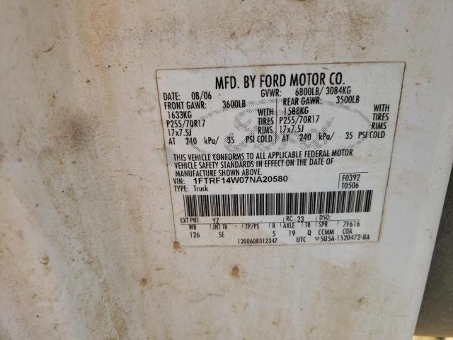 Photo 11 VIN: 1FTRF14W07NA20580 - FORD F150 