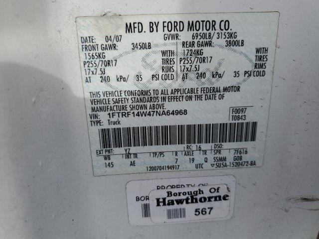 Photo 11 VIN: 1FTRF14W47NA64968 - FORD F150 