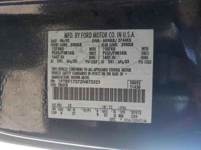 Photo 9 VIN: 1FTRF17272NB72325 - FORD F-150 