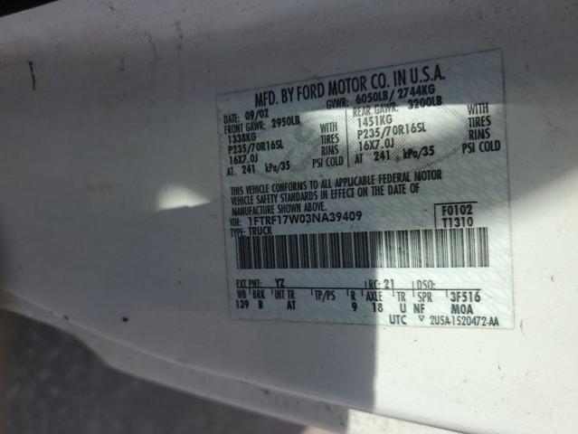 Photo 11 VIN: 1FTRF17W03NA39409 - FORD F150 