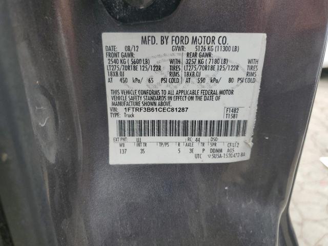 Photo 11 VIN: 1FTRF3B61CEC81287 - FORD F350 SUPER 