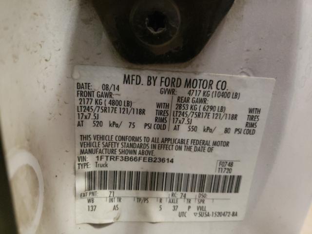 Photo 9 VIN: 1FTRF3B66FEB23614 - FORD F350 SUPER 