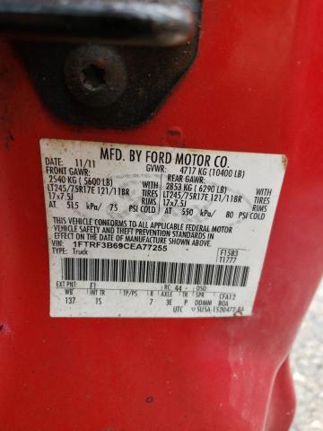 Photo 11 VIN: 1FTRF3B69CEA77255 - FORD F350 SUPER 