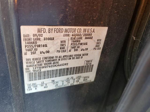 Photo 11 VIN: 1FTRW07623KA65392 - FORD F150 SUPER 