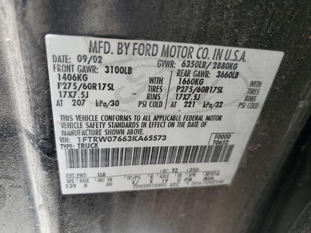 Photo 11 VIN: 1FTRW07663KA65573 - FORD F150 SUPER 