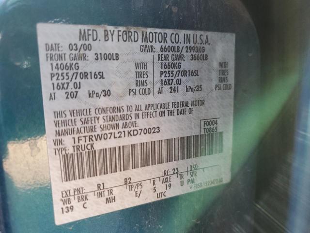 Photo 11 VIN: 1FTRW07L21KD70023 - FORD F150 