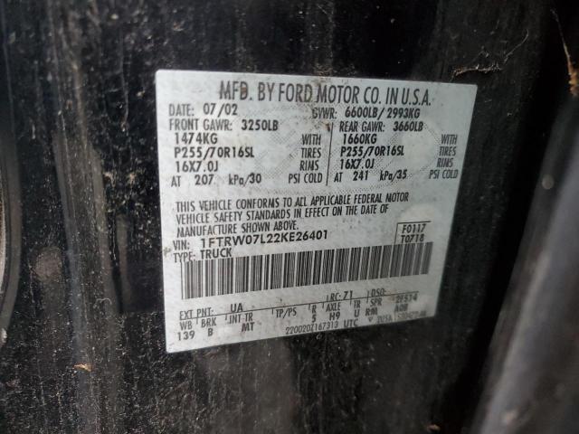 Photo 11 VIN: 1FTRW07L22KE26401 - FORD F-150 