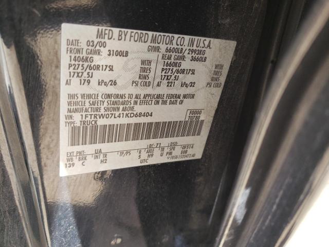 Photo 12 VIN: 1FTRW07L41KD68404 - FORD F150 SUPER 