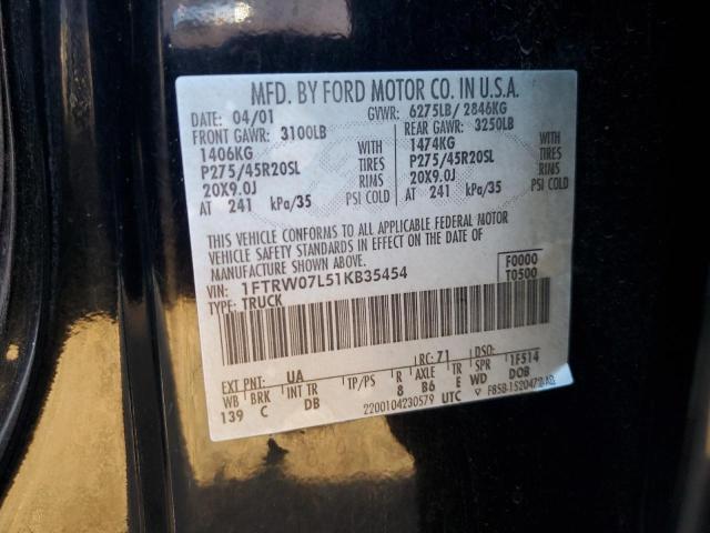 Photo 11 VIN: 1FTRW07L51KB35454 - FORD F150 SUPER 