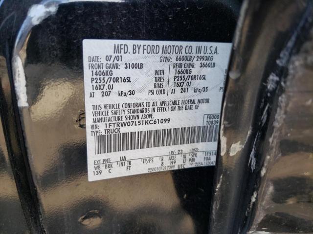 Photo 11 VIN: 1FTRW07L51KC61099 - FORD F-150 