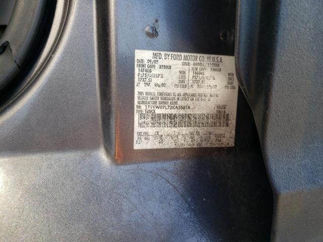 Photo 9 VIN: 1FTRW07L73KA55818 - FORD F150 SUPER 