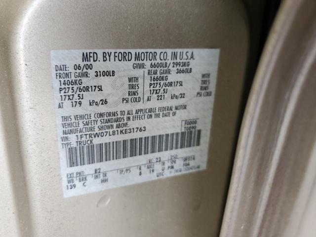 Photo 11 VIN: 1FTRW07L81KE31763 - FORD F-150 