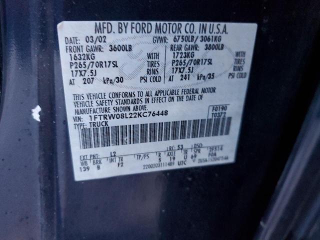 Photo 11 VIN: 1FTRW08L22KC76448 - FORD F150 SUPER 