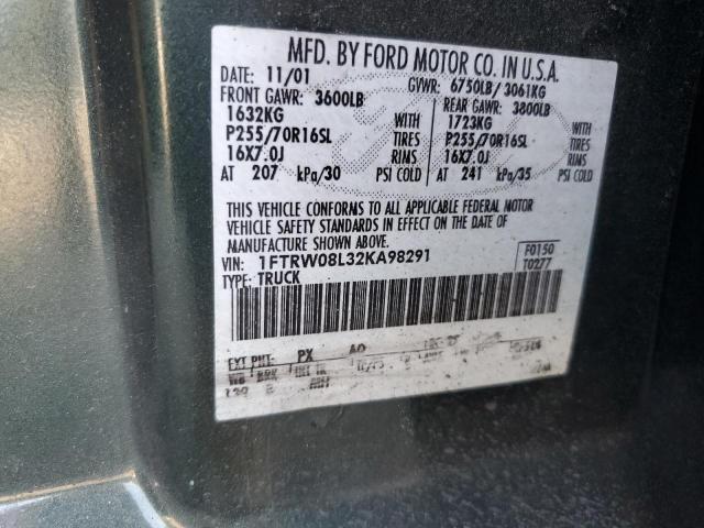 Photo 11 VIN: 1FTRW08L32KA98291 - FORD F150 SUPER 