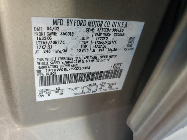 Photo 11 VIN: 1FTRW08L72KD30326 - FORD F150 SUPER 