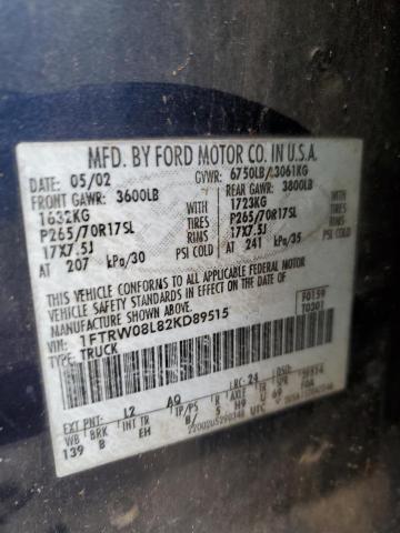 Photo 11 VIN: 1FTRW08L82KD89515 - FORD F-150 