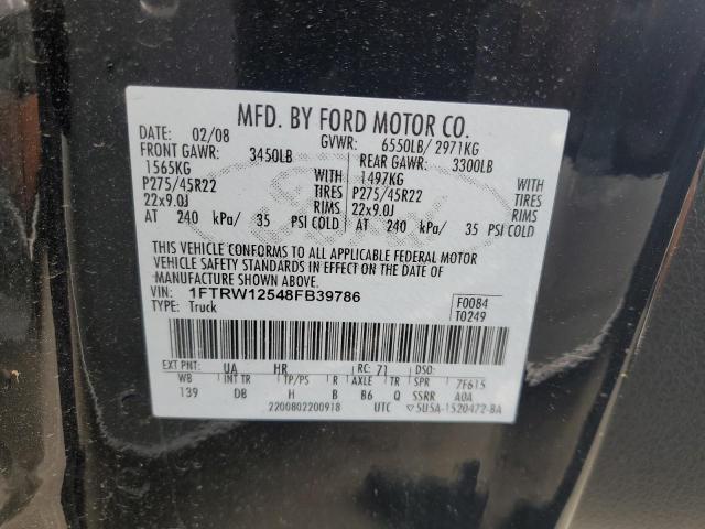 Photo 12 VIN: 1FTRW12548FB39786 - FORD F-150 