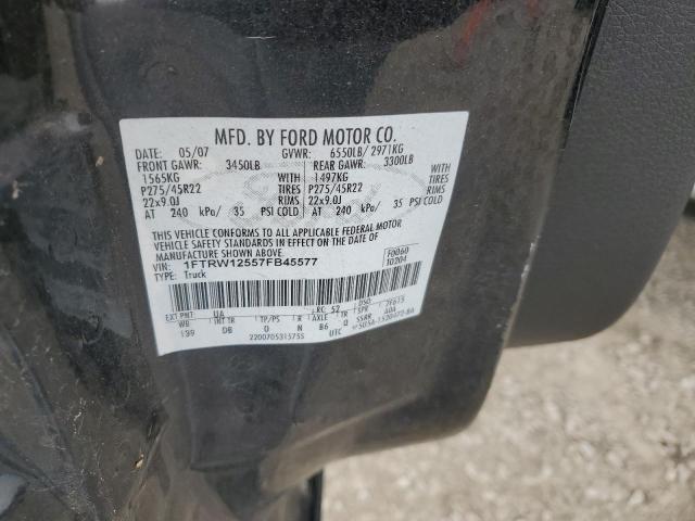 Photo 11 VIN: 1FTRW12557FB45577 - FORD F150 SUPER 