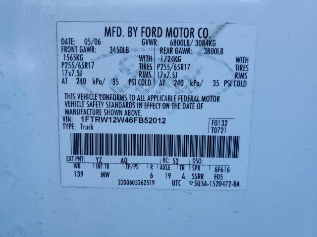 Photo 11 VIN: 1FTRW12W46FB52012 - FORD F-150 