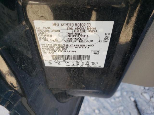 Photo 11 VIN: 1FTRW12W55FA43198 - FORD F150 SUPER 