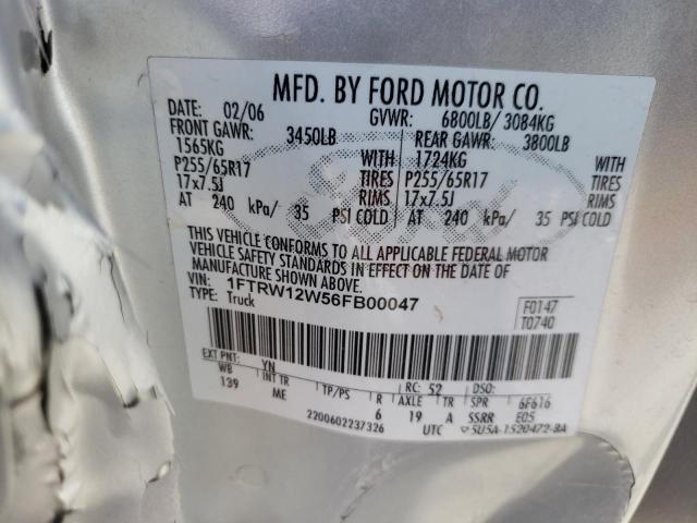 Photo 11 VIN: 1FTRW12W56FB00047 - FORD F-150 