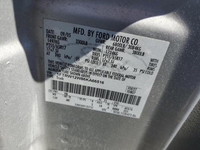 Photo 11 VIN: 1FTRW12W86KA66516 - FORD F-150 