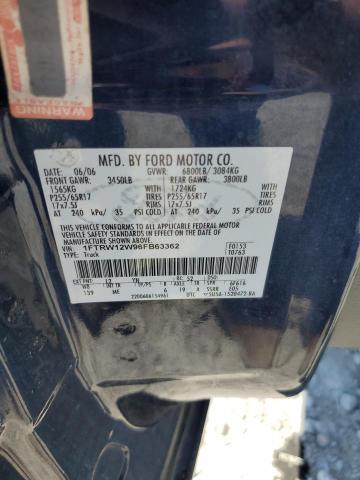 Photo 12 VIN: 1FTRW12W96FB63362 - FORD F150 SUPER 