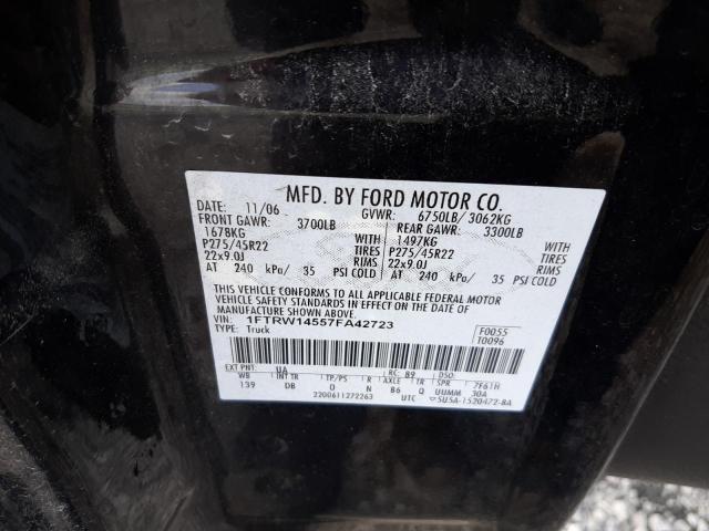 Photo 11 VIN: 1FTRW14557FA42723 - FORD F150 SUPER 