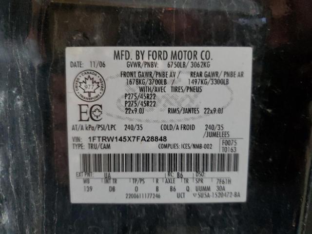 Photo 11 VIN: 1FTRW145X7FA28848 - FORD F150 SUPER 