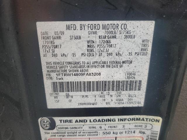 Photo 11 VIN: 1FTRW14809FA83208 - FORD F150 SUPER 