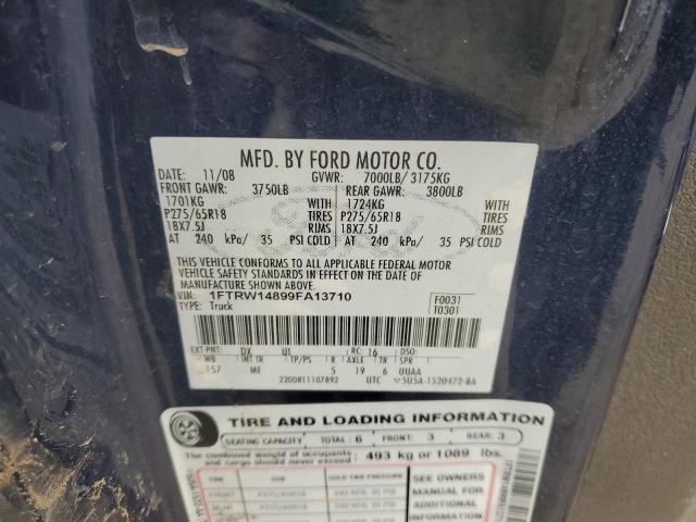 Photo 11 VIN: 1FTRW14899FA13710 - FORD F150 SUPER 