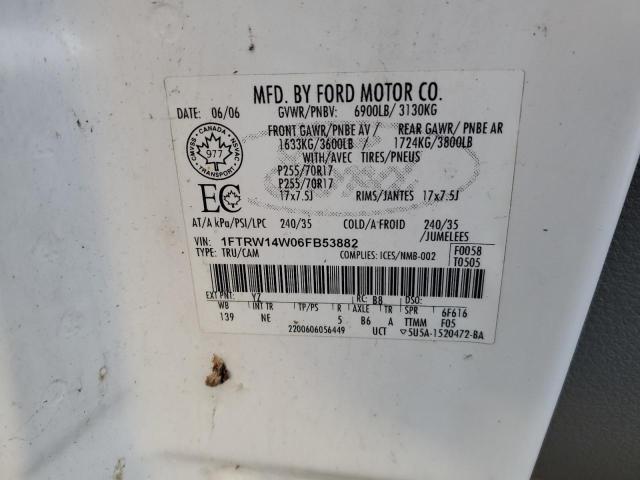 Photo 11 VIN: 1FTRW14W06FB53882 - FORD F150 SUPER 