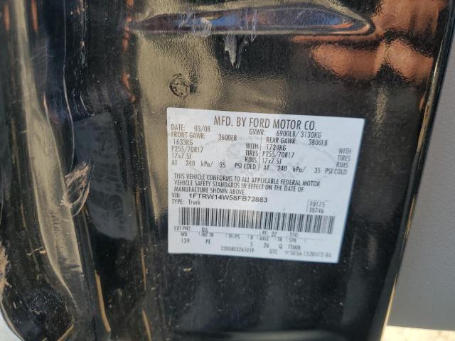 Photo 11 VIN: 1FTRW14W58FB72883 - FORD F150 SUPER 