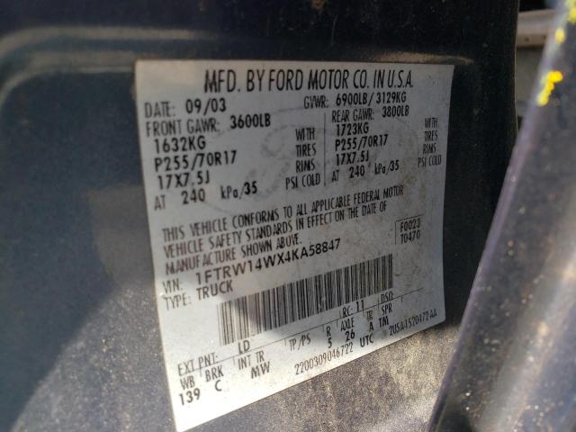 Photo 11 VIN: 1FTRW14WX4KA58847 - FORD F-150 