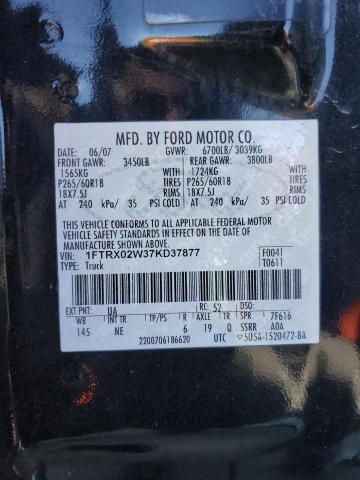 Photo 12 VIN: 1FTRX02W37KD37877 - FORD F150 