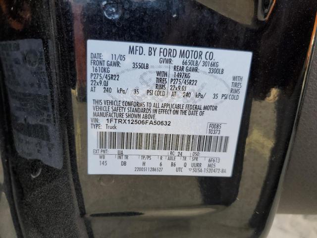 Photo 11 VIN: 1FTRX12506FA50632 - FORD F150 