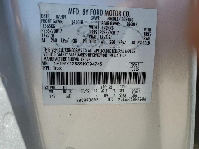 Photo 11 VIN: 1FTRX12889KC94745 - FORD F-150 