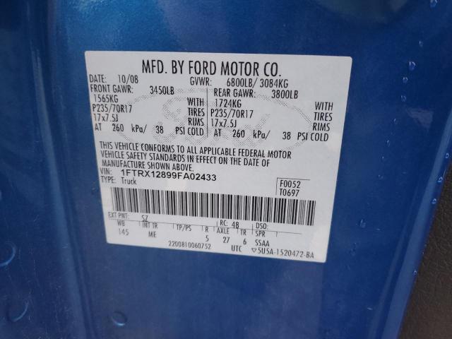 Photo 11 VIN: 1FTRX12899FA02433 - FORD F150 SUPER 