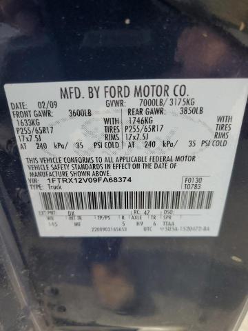 Photo 11 VIN: 1FTRX12V09FA68374 - FORD F150 SUPER 