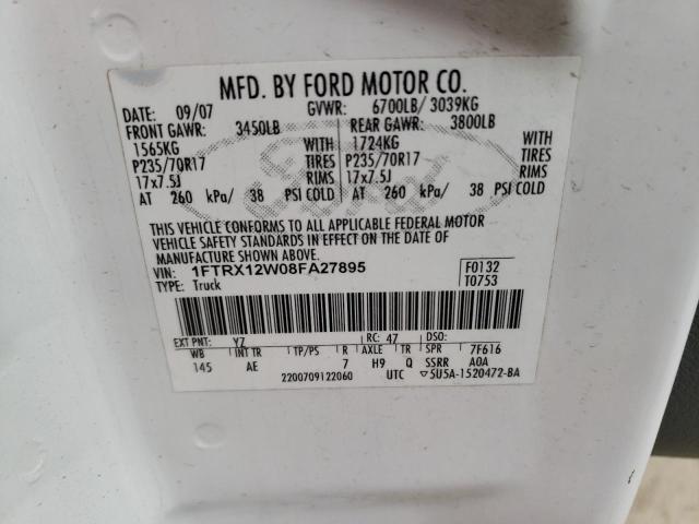 Photo 11 VIN: 1FTRX12W08FA27895 - FORD ALL MODELS 