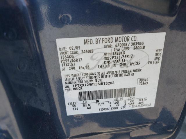 Photo 11 VIN: 1FTRX12W15NB13203 - FORD F150 