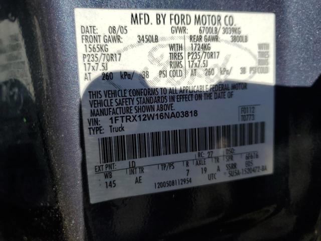 Photo 11 VIN: 1FTRX12W16NA03818 - FORD F150 