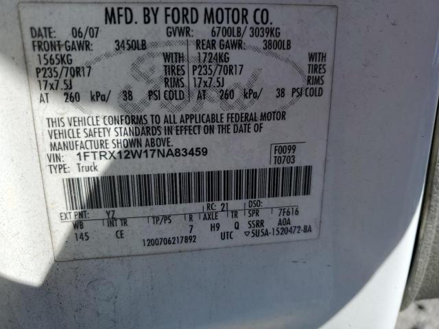 Photo 11 VIN: 1FTRX12W17NA83459 - FORD F150 