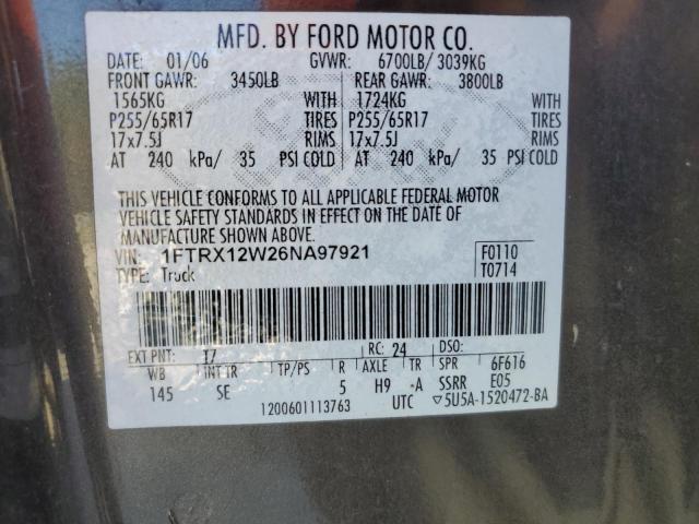 Photo 11 VIN: 1FTRX12W26NA97921 - FORD F150 